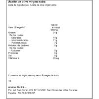 Aceite de oliva virgen extra ABRIL, botella 1 litro