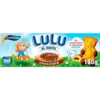 Bizcocho relleno de chocolate LU Ositos Lulu, caja 150 g