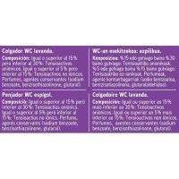 Limpiador wc líquido lavanda EROSKI, aparato + 3 recambios