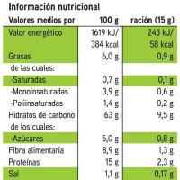 Biscote integral EROSKI, 100 uds, paquete 750 g