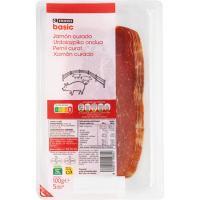 Jamón curado EROSKI BASIC, sobre 100 g