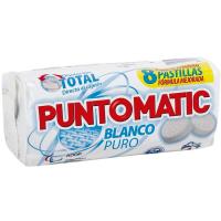 Detergente blanco en pastillas PUNTOMATIC, paquete 4 dosis