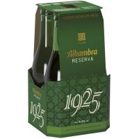 Cerveza Reserva 1925 ALHAMBRA, pack botellín 4x33 cl