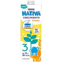 Leche crecimiento con cereales 1+ NESTLÉ, brik 1 litro