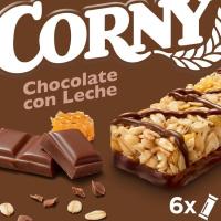 Barrita de chocolate con leche CORNY, 6 uds, caja 150 g