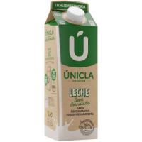 Leche semidesnatada UNICLA, brik 1 litro