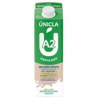 Leche semidesnatada UNICLA, brik 1 litro