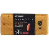 Turrón jijona EROSKI SELEQTIA, tableta 300 g