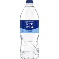 Agua mineral FONT VELLA, botella 1 litro