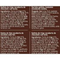 Galleta Digestive con chocolate EROSKI, paquete 300 g