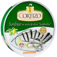 Sardinilla en aceite de oliva 25-30 CORTIZO, lata 252 g