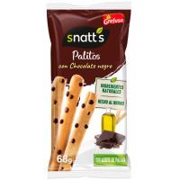 Palitos de cereales con chocolate-avellana SNATT`S, bolsa 68 g