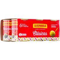 Aceitunas rellenas LA ESPAÑOLA, pack 6x50 g