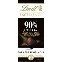 Chocolate 90% cacao LINDT Excellence, tableta 100 g