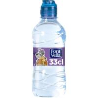 Agua mineral FONT VELLA, botellín 33 cl