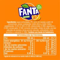 Refresco de naranja FANTA, pack 6x33 cl