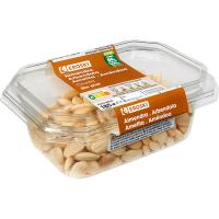 Almendras crudas repeladas EROSKI, tarrina 185 g