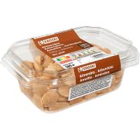 Almendras repeladas fritas EROSKI, tarrina 185 g