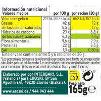 Mix de frutos secos classic EROSKI, tarrina 165 g