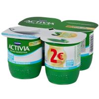 Activia 0% natural edulcorado DANONE, pack 4x120 g