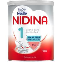 Leche de iniciación NESTLÉ Nidina Premium 1, lata 800 g