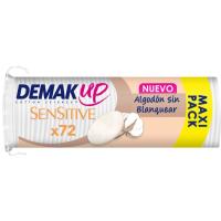 Discos desmaquillantes piel sensible DEMAK`UP, paquete 72 uds
