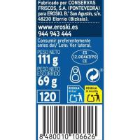Mejillón al natural 14/18 piezas EROSKI, lata 69 g