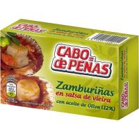 Zamburiñas en salsa de vieira CABO DE PEÑAS, lata 111 g