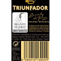 Brandy Reserva TRIUNFADOR, botella 70 cl