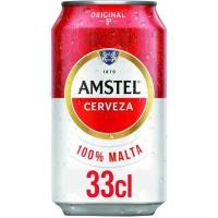 Cerveza AMSTEL, lata 33 cl
