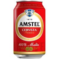 Cerveza AMSTEL, lata 33 cl