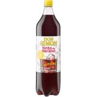 Tinto de verano limón sin alcohol DON SIMON, botella 1,5 litros