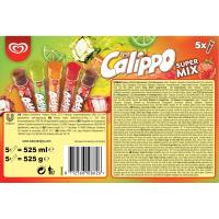 Helado Supermix CALIPPO, 5 uds, caja 525 g