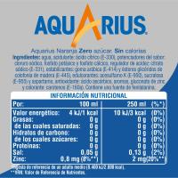 Bebida isotón. de naranja s/ azúcar AQUARIUS, botella 1,5 litros