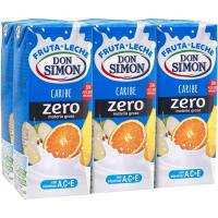 Lactozumo zero sabor Caribe DON SIMÓN, pack 6x200 ml