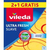Bayeta Suave 30%  Microfibras VILEDA, pack 2+1 unid.