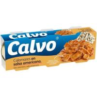 Calamares en salsa americana CALVO, pack 3x80 g
