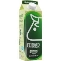 Leche semidesnatada FEIRACO, brik 1 litro