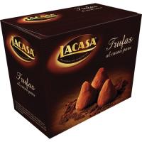 Trufas de cacao puro LACASA, caja 200 g
