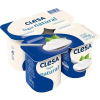 Yogur natural CLESA, pack 4x125 g