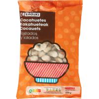 Cacahuetes con cáscara tostados con sal EROSKI, bolsa 400 g