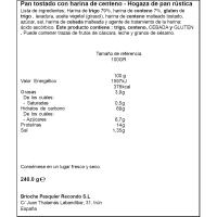 Hogaza de pan tostado rústico RECONDO, caja 240 g