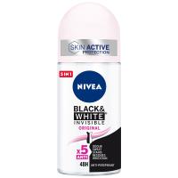 Desodorante para mujer invisible NIVEA, roll on 50 ml 