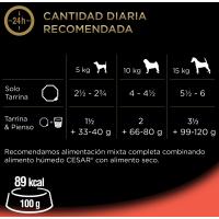 Paté con buey para perro CÉSAR, tarrina 150 g