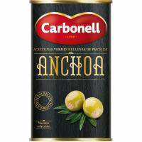 Aceitunas rellenas CARBONELL, lata 150 g