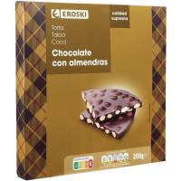 Torta de chocolate negro EROSKI, caja 200 g