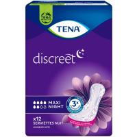 Compresa incontinencia maxi noche TENA Discreet, paquete 12 uds