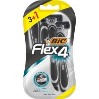 Maquinilla desechable BIC Flex 4, pack 3+1 uds.