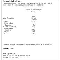 Mermelada de higos de temporada HERO, frasco 350 g 