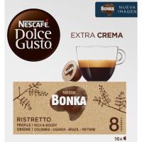 Café Espresso Bonka NESCAFÉ Dolce Gusto, caja 16 monodosis